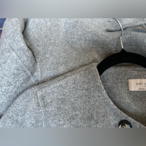 Per Una Wool Blend Pea Coat Jacket *flaw* - Picture 12 of 15